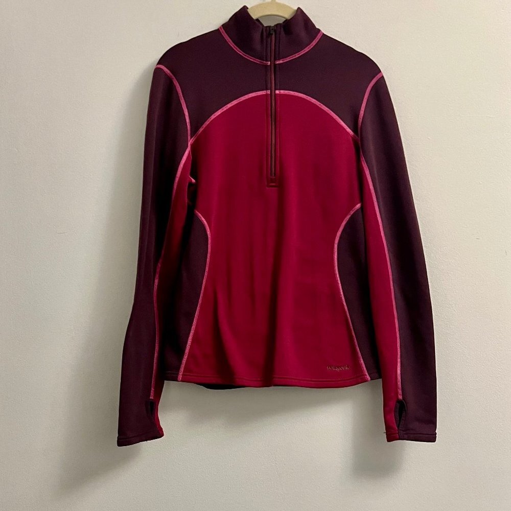 Patagonia Quarter Zip Sweater- Pink Purple - Size S